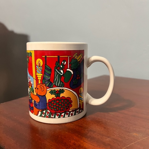 Anco Merchandise Christmas Teddy Bear Snowman Winter Cozy Decor Mug Preowned - Picture 5 of 16